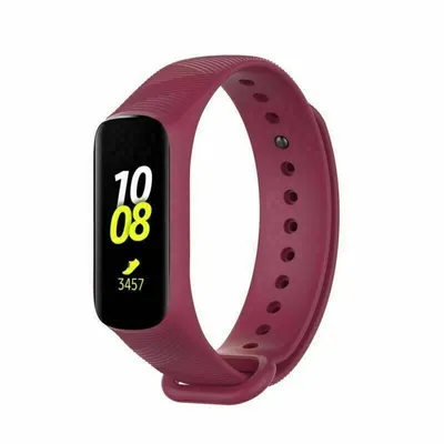 Produktbild von Strap-it Samsung Galaxy Fit e Silikonarmband (BurgunderRot)