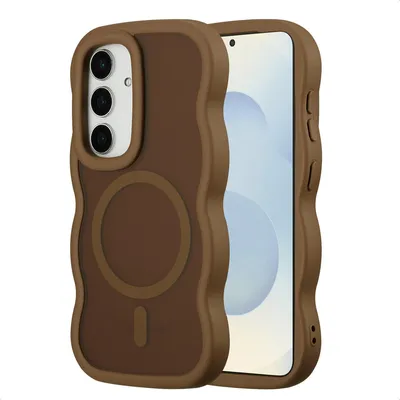 Immagine prodotto di Selencia Wavy Backcover con MagSafe Samsung Galaxy S25 / S24 - Mocha Brown