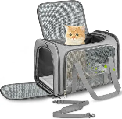 Immagine prodotto di Trasportini per gatti e piccoli cani - pieghevoli - fino a 5 kg - 43 x 28 x 28 cm
