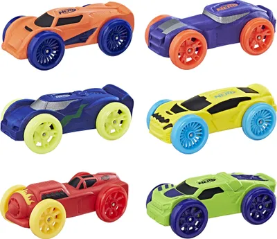 Produktbild von Nerf Nitro Soft Racer 6er Pack, sort.