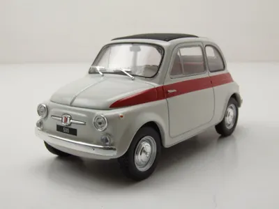 Produktbild von Whitebox 124182 Fiat 500 1960 weiß rot 1:24