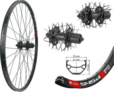 Produktbild von Bärwinkels 26 Zoll Hinterrad DT Swiss 545db Ebike Disc Shimano XT M756 6 Loch 8,-9,-10 fach