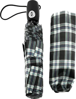 Image de Parapluie de poche compact à carreaux avec housse de protection - robuste et stylé Motif 1