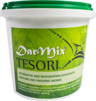 Produktbild von 1 ,5 kg | Spachtelmasse | Stuckprofile | gebrauchsfertig | Tesori | DarMix fein