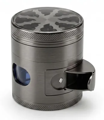 Produktbild von Gewürzmühle 60 mm, 4-teilig, Manuelle Mühle aus Zinklegierung, Mit Drehmechanismus