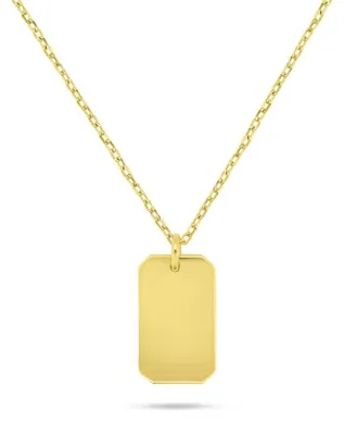 Immagine prodotto di Collana placcata oro Dog Tag NCL201Y ( Catena, ciondolo)
