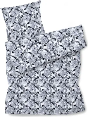 Produktbild von Amilian Bettwäsche; Bettgarnitur; 2-tlg. 100% Baumwolle; für Bettbezug: 140x200 und 1 x Kopfkissenbezug: 80x80 cm; mit Hotelverschluss