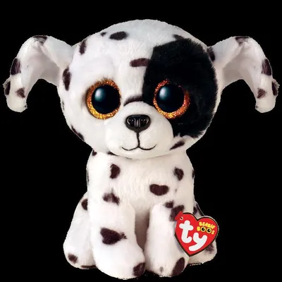 Image de ty 36389 Peluche Beanie Boos - Chien Luther, 15 cm