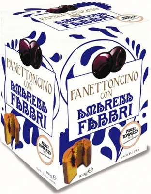 Produktbild von Muzzi Tommaso - Panettone Amarena Fabbri - 100g