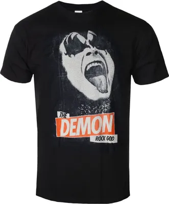 Produktbild von Kiss - "The Demon Rock" T-Shirt für Herren/Damen Uni RO2571 (S) (Schwarz)