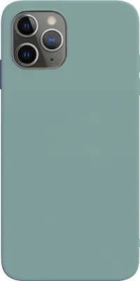 A back view of a teal smartphone case.