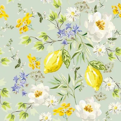 Produktbild von Unyqoos® selbstklebende Blumentapete mit Zitronenbaum-Motiv für Wände und Möbel