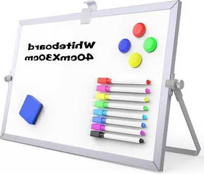 Produktbild von Famanu Mini Magnetisches Doppelseitiges Whiteboard 30 x 40 cm - Tragbares Mal-Easel für Zeichnungen