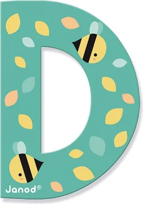 Immagine prodotto di Janod J05168 Lettera Pure D, pezzo unico multicolore