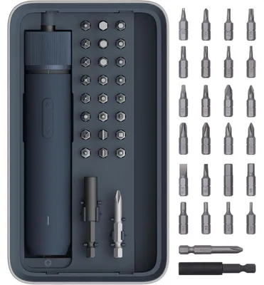 Productafbeelding van Elektrische schroevendraaier set met 25 bits, LED-verlichting, 3 koppelstanden, 1500 mAh-accu, USB-C