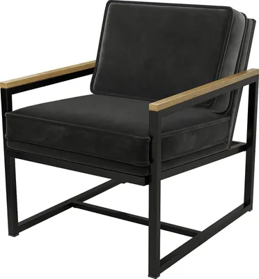 Produktbild von KYLA | Designer Sessel | Samt | Schwarz | Samt Sessel, Lounge Sessel Design, Luxus Sessel