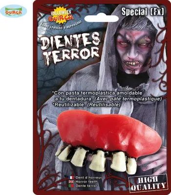 Produktbild von Halloween Zombie Zähne mit Thermoplast