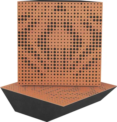 Immagine prodotto di trappola per bassi acustici angolare a 2 pezzi per studio di registrazione |UNIVERSE 50x50x10cm | assorbimento e diffusione | colore: ciliegio