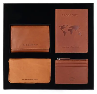 Immagine prodotto di The Chesterfield Brand Pelle portafoglio Gift Set Leather Ladie's Cognac marrone chiaro