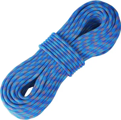 Immagine prodotto di Corda da arrampicata dinamica da 10,2 mm, 60 m (197 piedi), per arrampicata su roccia all'aperto, blu