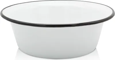 Produktbild von Karl Krüger 101281 Schüssel emailliert, weiß, Ø 28 cm