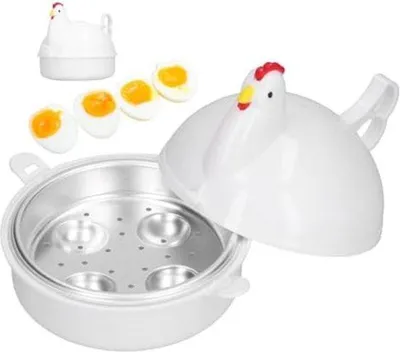 Obrázek produktu pro Elektrický vařič vajec se 4 otvory – 179 g – bílý
