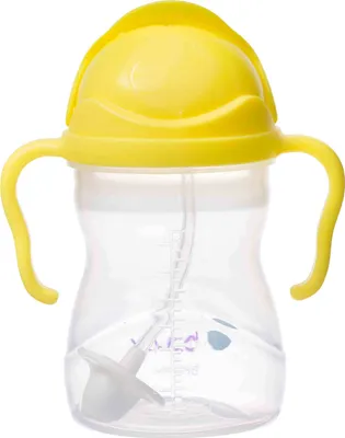 Produktbild von Wasserflasche mit Strohhalm 240 ml Zitrone / B.box