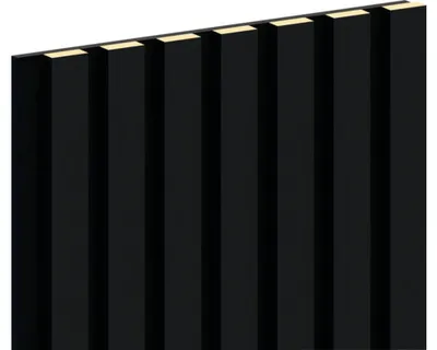 Produktbild von Akustikpaneel schwarz foliert 2800 x 300 x 21 mm