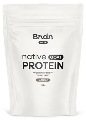 Obrázek produktu pro BrainMax Native Goat Protein, Hazelnut, 500 g