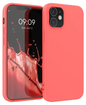 Produktbild von kwmobile Handyhülle für Apple iPhone 12 / iPhone 12 Pro Hülle - TPU Case - Kabelloses Laden - Schutzhülle Cover in Leuchtende Koralle