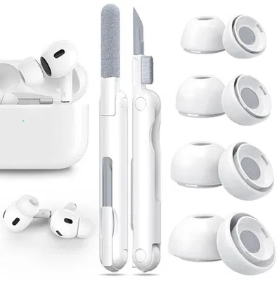 Obrázek produktu pro Náhradní nástavce do uší pro AirPods Pro se sadou na čištění – silikonové nástavce s potlačením hluku