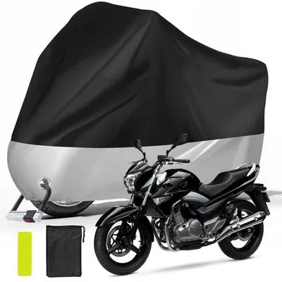 Produktbild von Motorrad Abdeckplane 245x125x105 cm wasserdicht UV-beständig mit Schlossloch und Reflektoren