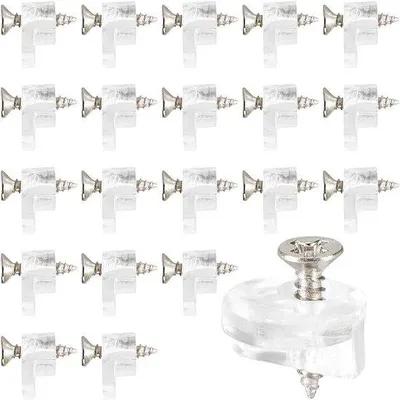 Immagine prodotto di Kit di fermavetri in plastica, 20 pezzi, 13 mm, per finestre e porte