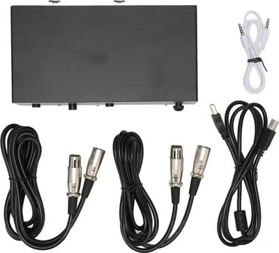 Obrázek produktu pro Fantomové napájení, fantomové napájení 48 V, kabel XLR. Podpora dvou mikrofonů. Profesionální potlačení šumu pro zařízení pro záznam hudby