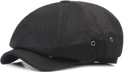 Zdjęcie produktu dla Stylowy Beret Męski Roger - Czarny 57cm | Wygoda i Elegancja KP25678