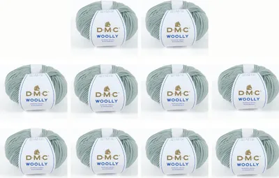 Imagen del producto de 10 ovillos de lana DMC "Woolly", lana de merino – 100% lana de origen australiano, número 488 (color 137)