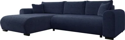 Produktbild von MIRJAN24 Ecksofa Merkos, Wohnzimmer L-Form mit Bettkasten und Schlaffunktion, Holzkonstruktion, Seite universal (Farbe: Flow 22)