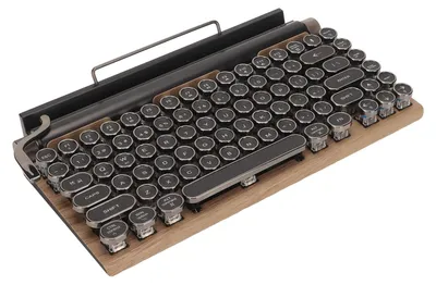 Productafbeelding van Mechanisch Toetsenbord Retro - 83 Toetsen Bluetooth Met Mechanische Blauwe Schakelaar