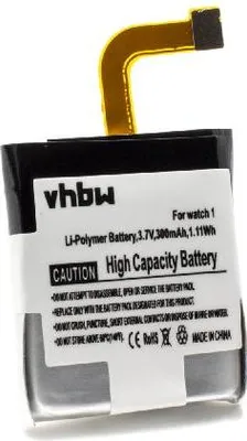 Produktbild von vhbw Akku kompatibel mit Huawei Watch 1 Smartwatch Uhr Fitnessarmband (300 mAh, 3,7 V, Li-Polymer)