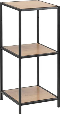 Zdjęcie produktu dla Regal >Carney< in Wildeiche aus Metall - 37x82,5x35cm (BxHxT)