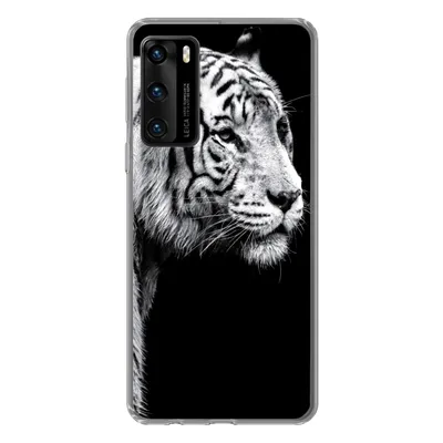 Produktbild von MuchoWow® Handyhülle Schutzhülle Hülle für Huawei P40 Tiger - Wilde Tiere - Licht Silikon Softcase Handy Hülle - Handytasche
