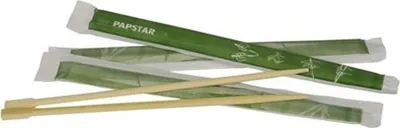 Produktbild von Paar Essstäbchen Bambus "ASIA" 23 cm einzeln gehüllt