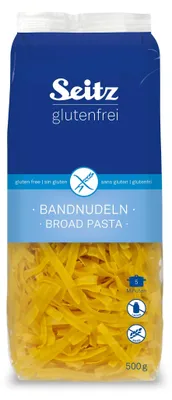 Immagine prodotto di Seitz tagliatelle senza glutine pasta larga senza uova sacchetto 500g