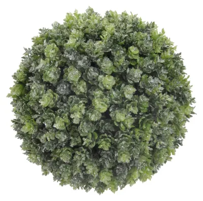 Produktbild von Weihnachtsdeko Hopfenkugel geeist Ø 17 cm - Kunstpflanzen