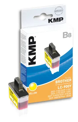 Image de KMP B8 Tintenpatrone yellow kompatibel mit Brother LC-900 Y