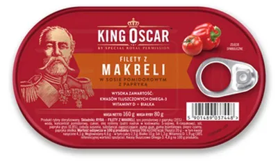 Obrázok produktu pre Filety z makreli w sosie pomidorowym 160 g