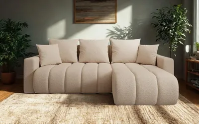 Produktbild von FurMeb24 ECKSOFA mit Schlaffunktion und bettkasten GIULIO L 235 cm × 150 cm × 85 cm Stoff QUELLE 02