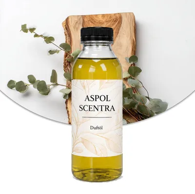 Produktbild von Aspol Scentra Eukalyptus und Zeder UFIREADY Duftöl für Kerzen und Diffusoren 500 ml, KI-generiertes Bild
