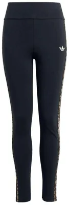 Productafbeelding van Leggings Adidas Tight 3 Stripes Leggings "Black / Night Brown" voor Meisjes