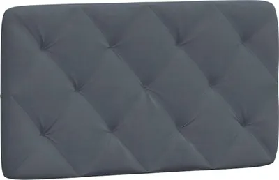 Produktbild von vidaXL Kopfteil-Kissen Dunkelgrau 90 cm Samt